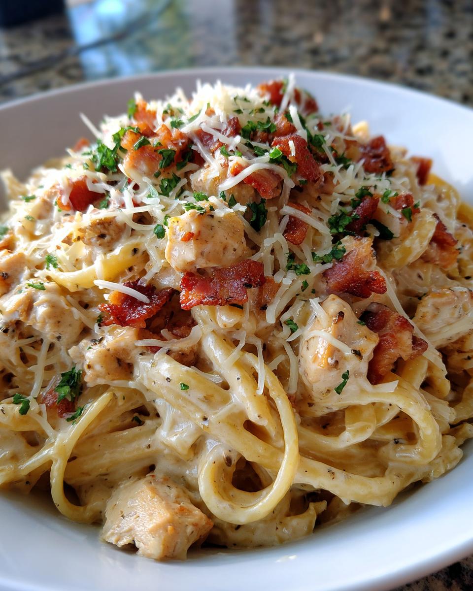Creamy Chicken Bacon Ranch Pasta ‚Äì The Ultimate Comfort Food! - detail 1