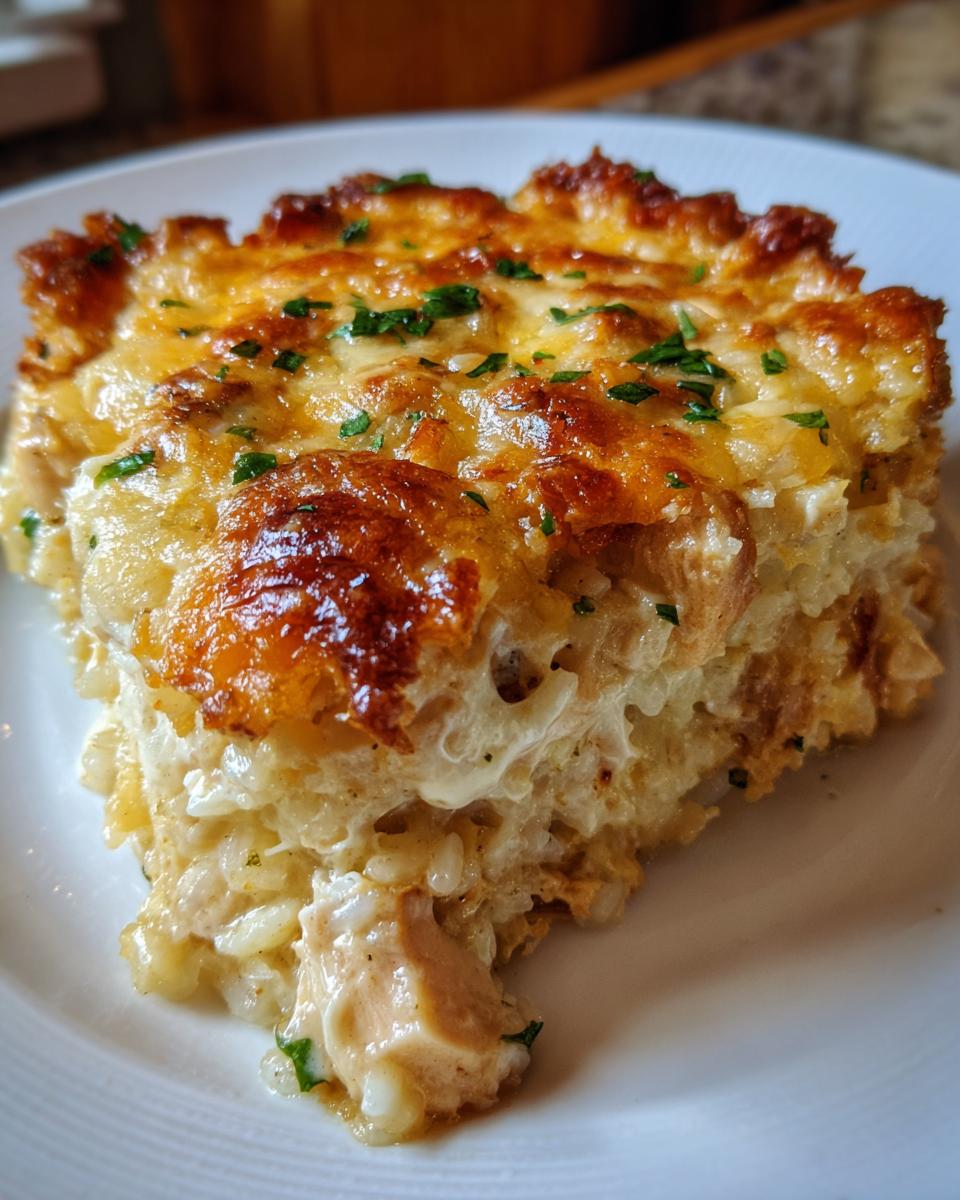 Creamy Chicken & Rice Casserole (No Broccoli) - detail 1