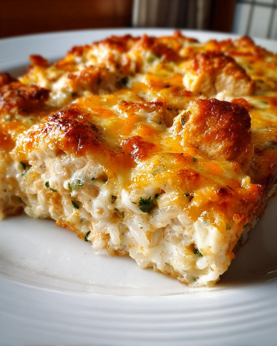 Creamy Chicken & Rice Casserole (No Broccoli) - detail 2