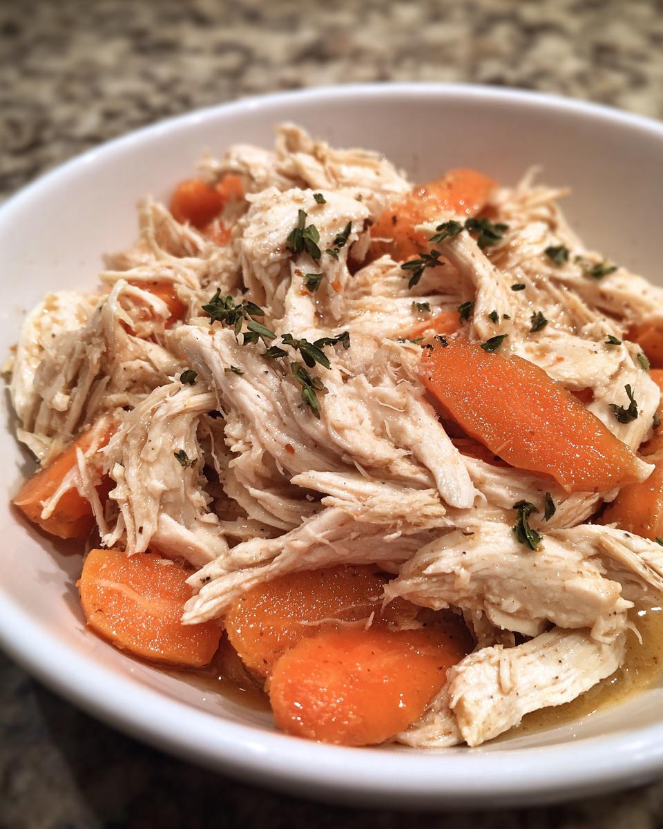 Creamy Crockpot Chicken & Carrots (No Potatoes) - detail 1