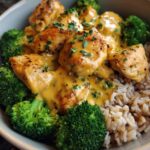 Creamy Dijon Chicken & Brown Rice Bowl