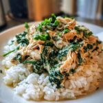 Creamy Garlic Chicken & Spinach Rice Bowls