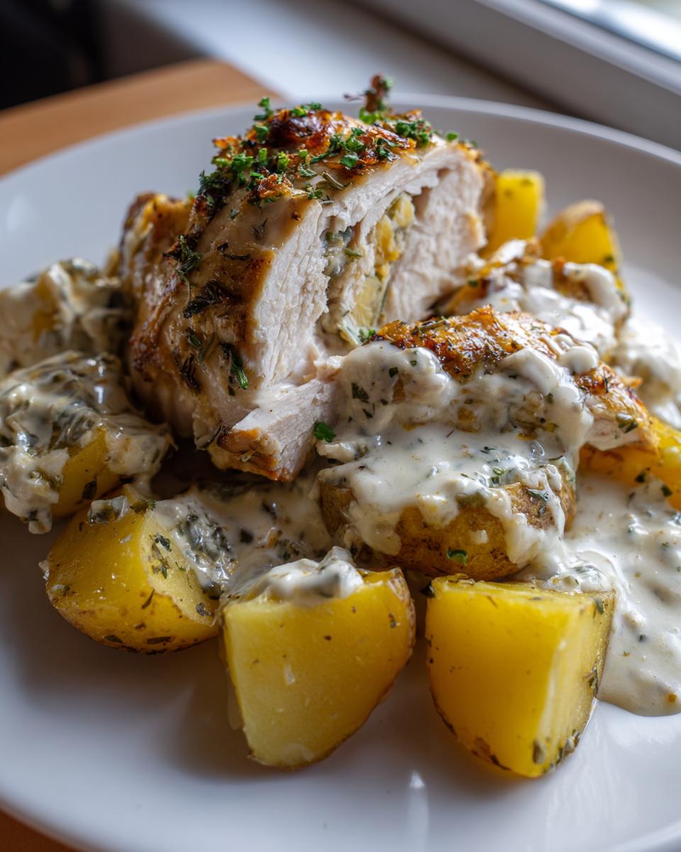 Creamy Ranch Crockpot Chicken & Potatoes (4 Ingredients) - detail 1