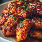 Crispy Baked Chicken with Sweet Garlic Glaze