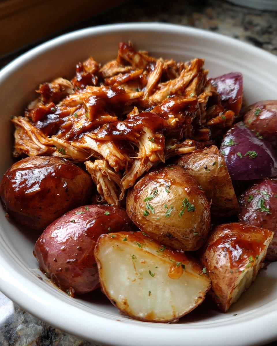 Crockpot BBQ Chicken & Potatoes (Family Favorite) - detail 1
