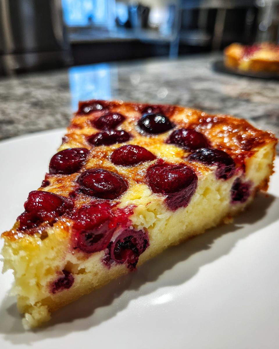 Easy Cherry Clafoutis - detail 1