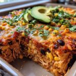 Easy Chicken Burrito Casserole
