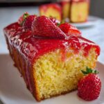 Easy Strawberry Sheet Cake with Fresh Strawberry Glaze