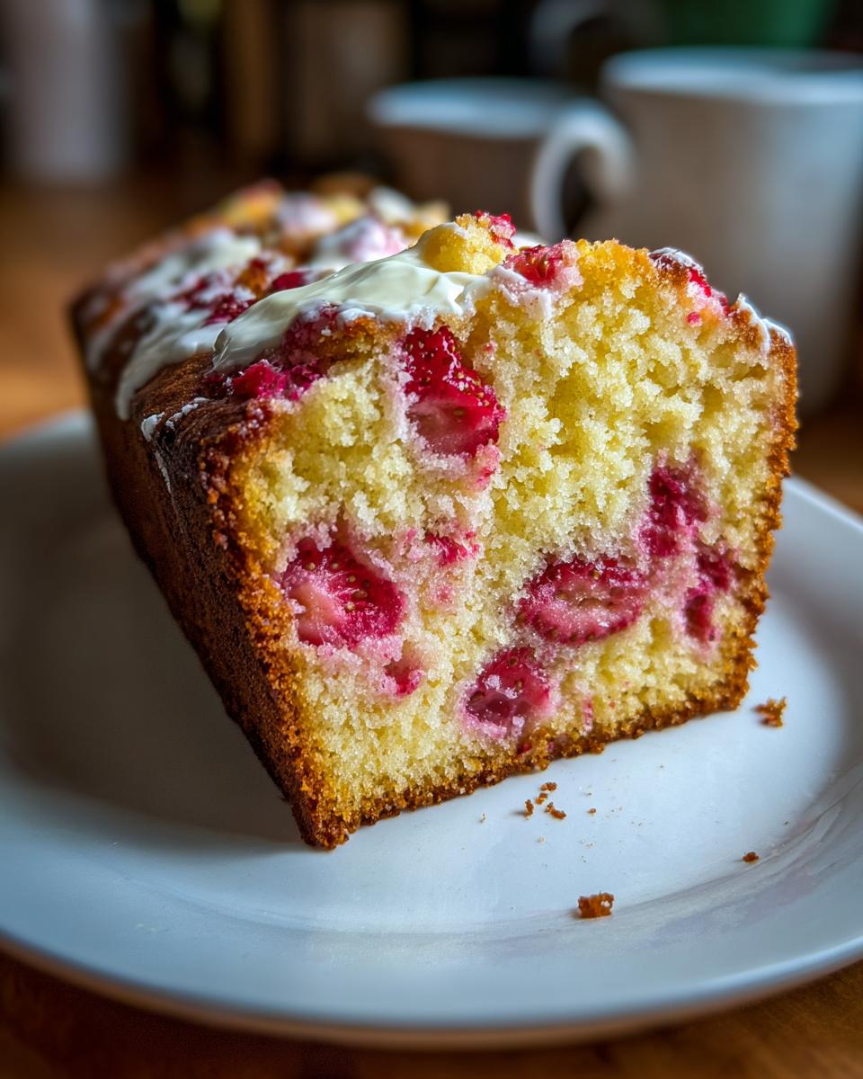 Fresh Strawberry Loaf Cake (Simple & Moist) - detail 1