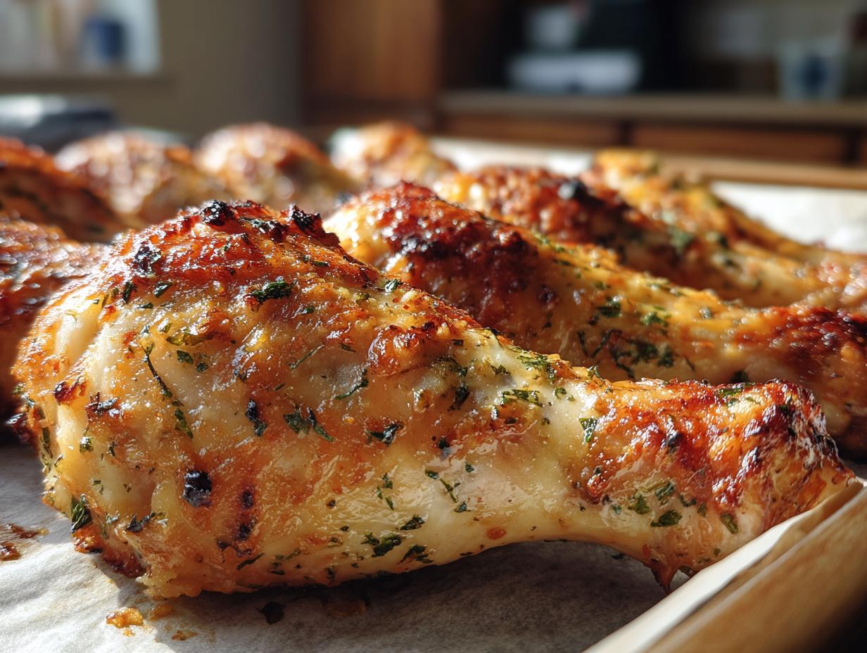 Garlic Parmesan Chicken Drumsticks (Oven-Baked) - detail 2