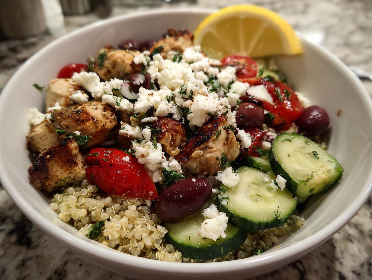 Greek Chicken Bowls: Easy Clean Eating Meal Prep - detail 2
