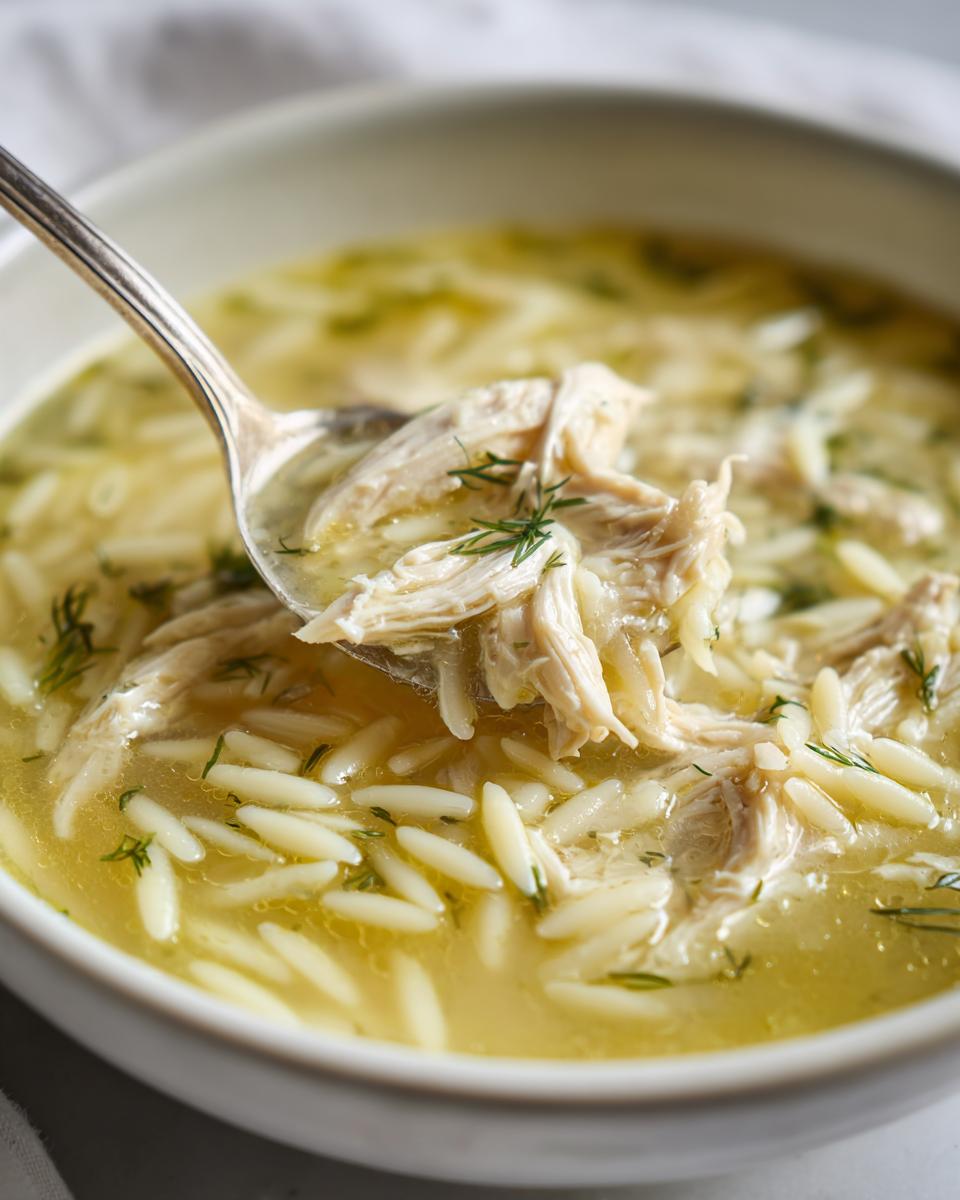 Greek Lemon Chicken Soup - An Organized Chaos - detail 1