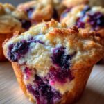 Greek Yogurt Blueberry Muffins (Bakery-Style & Light)