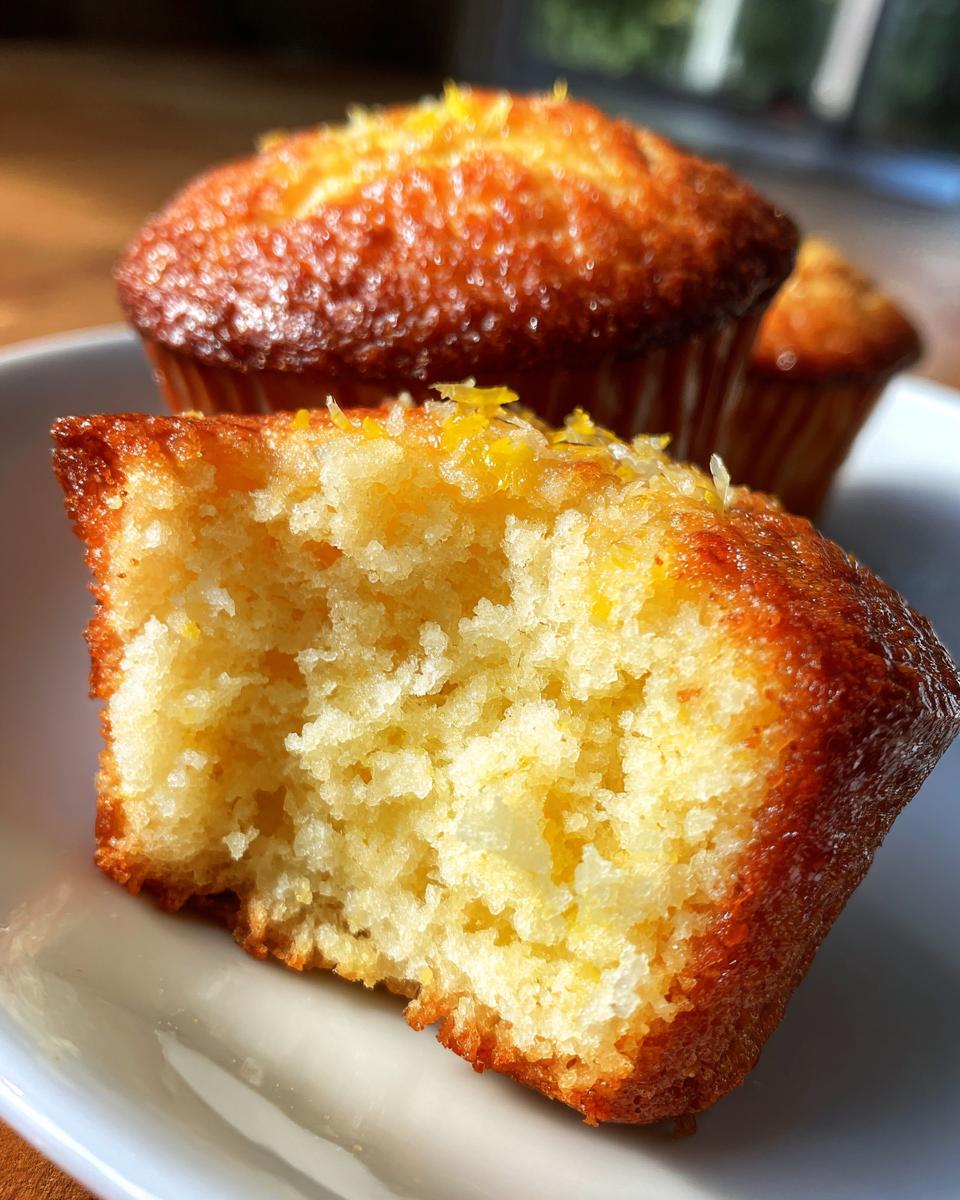 Greek Yogurt Lemon Muffins (Fresh & Fluffy) - detail 1