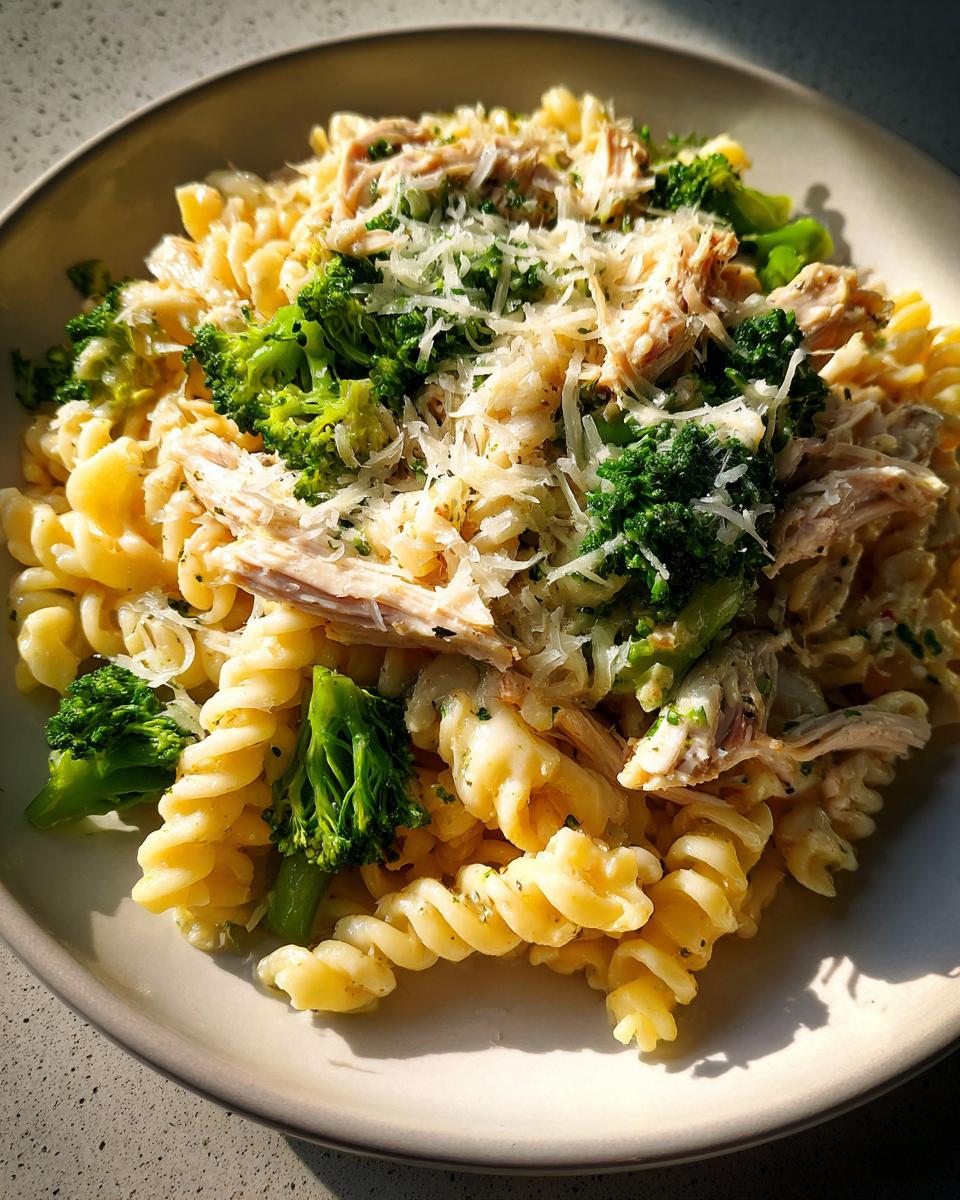 High Protein Rotisserie Chicken Broccoli Pasta (35-Minute Recipe) - detail 2