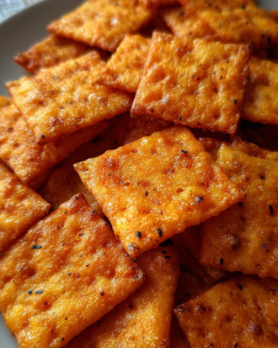 Homemade Cheez Its (real cheddar cheese) - The Cheese Knees - detail 1