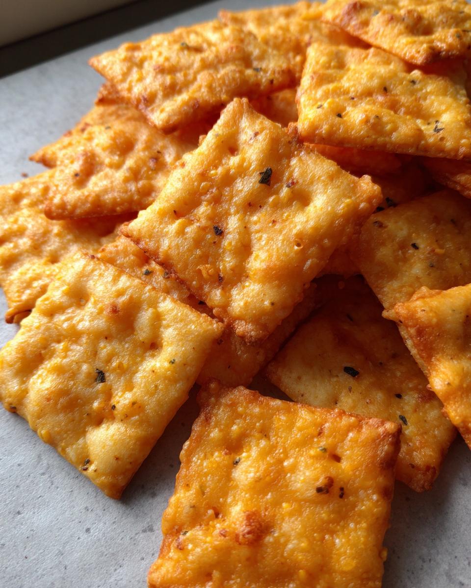 Homemade Cheez Its (real cheddar cheese) - The Cheese Knees - detail 2