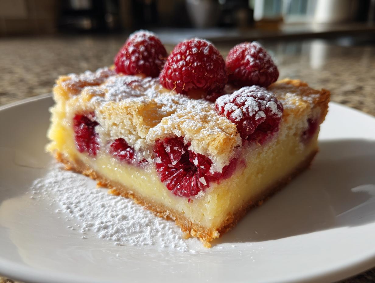 Lemon Raspberry Bars - detail 2