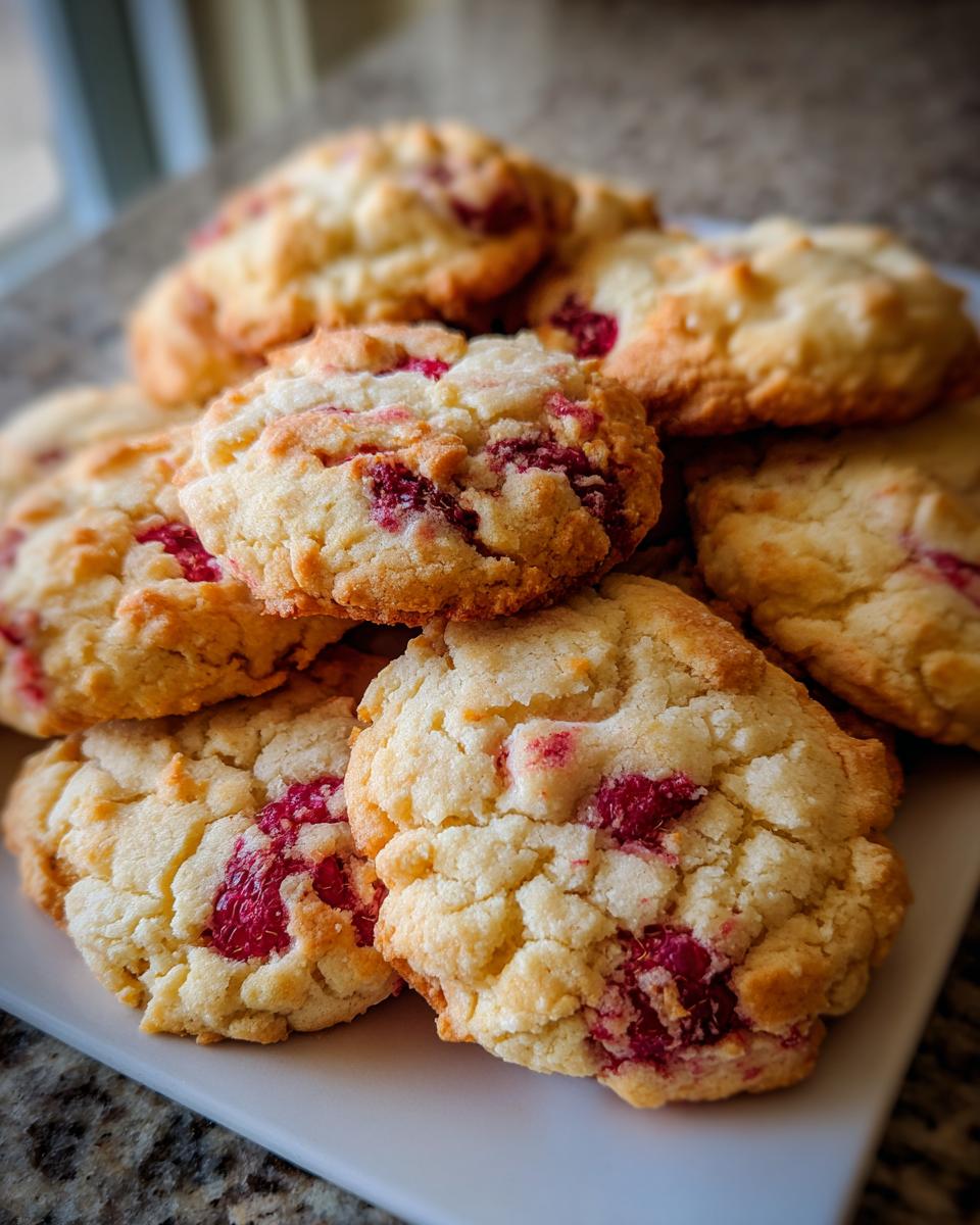 Lemon Raspberry Cookies - detail 1