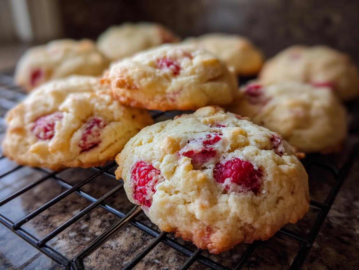 Lemon Raspberry Cookies - detail 2