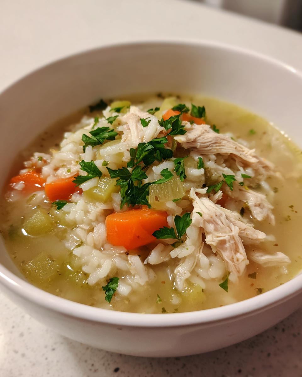 Light Chicken & Rice Soup (No Cream, Still Cozy) - detail 2