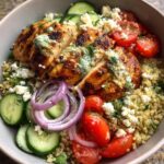 Mediterranean-Inspired Lemon-Dill Chicken Bowls