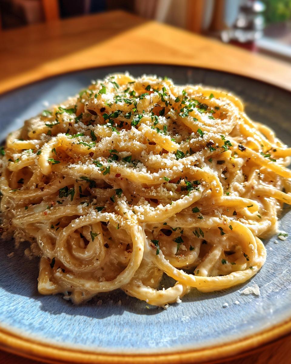 One Pot Creamy Garlic Pasta - detail 2