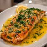 Oven-Baked Salmon with Lemon Butter Sauce