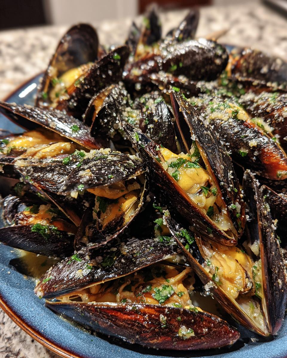 Irresistible: 1-Pan Oven-Roasted Garlic Butter Mussels 4 Oven-Roasted Garlic Butter Mussels - detail 1