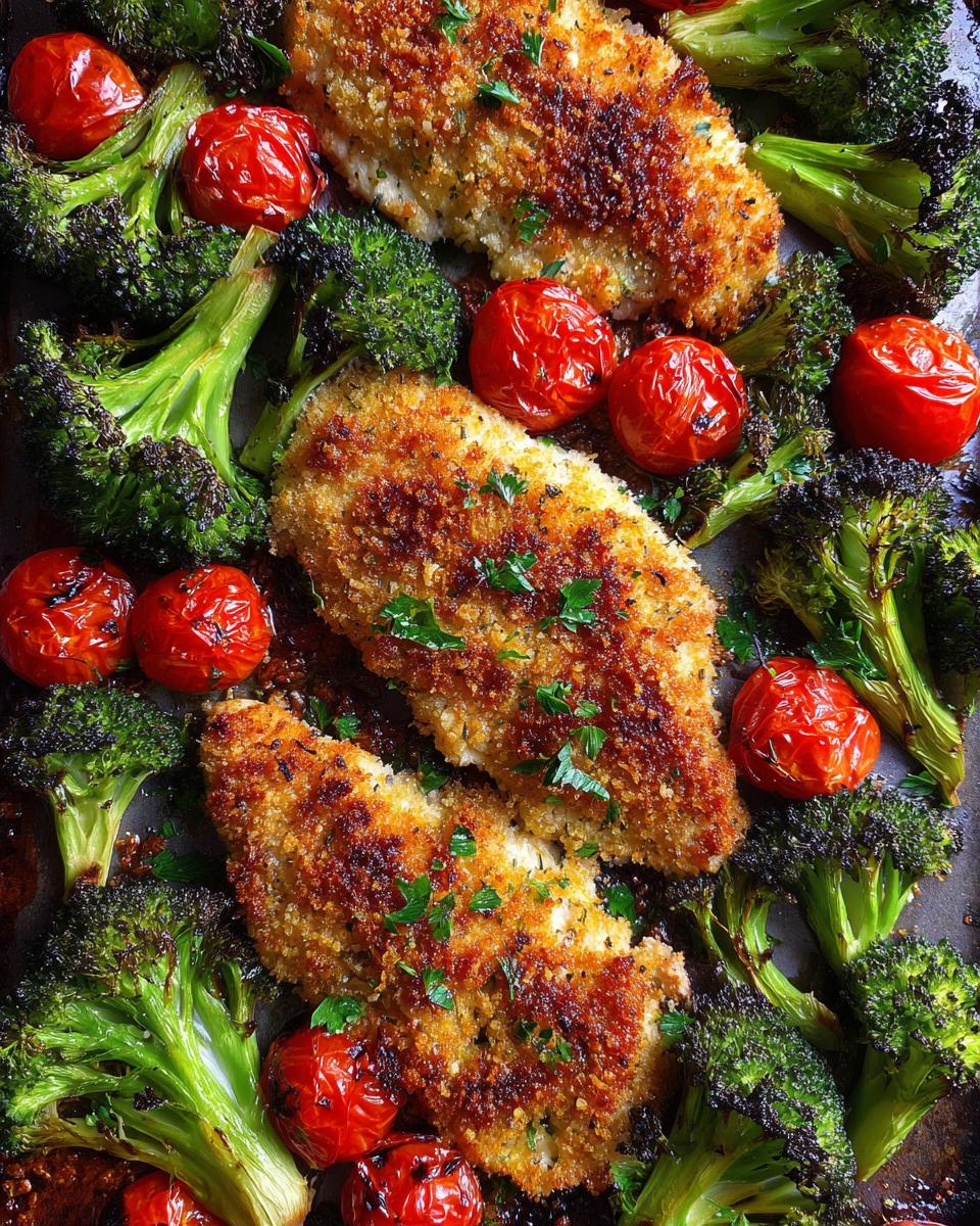Parmesan Crusted Chicken Sheet Pan Dinner - detail 1