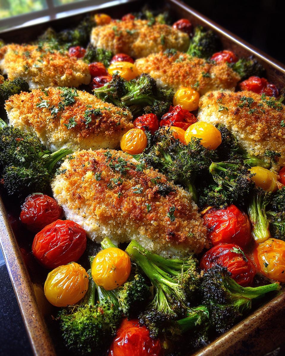 Parmesan Crusted Chicken Sheet Pan Dinner - detail 2