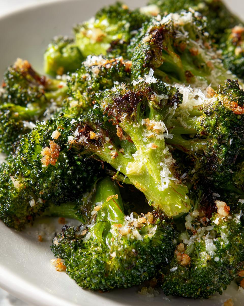 Roasted Broccoli: 1 Dish, 10 Minutes, Unbelievable! 5 Roasted Broccoli with Garlic & Parmesan (Side Dish) - detail 2