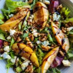 Roasted Pear & Feta Salad with Honey Balsamic Dressing