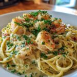 Seafood Alfredo Pasta (Shrimp & Scallops)