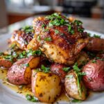 Sheet Pan Lemon Balsamic Chicken and Potatoes | Chicken Recipes