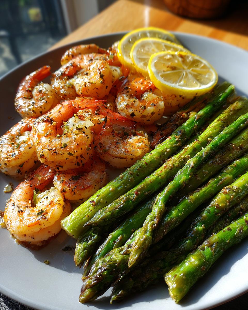 Shrimp & Asparagus Sheet Pan Dinner - detail 1