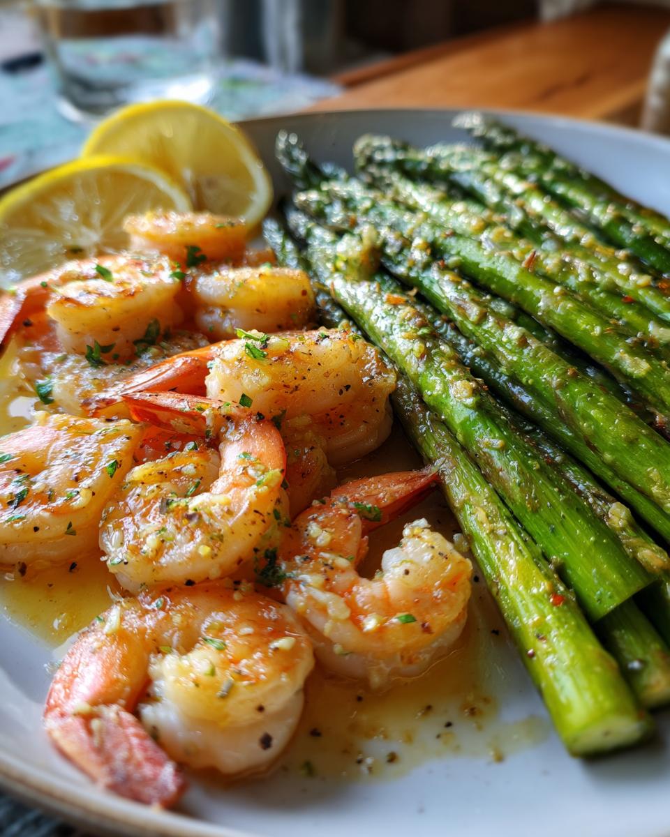 Shrimp & Asparagus Sheet Pan Dinner - detail 2