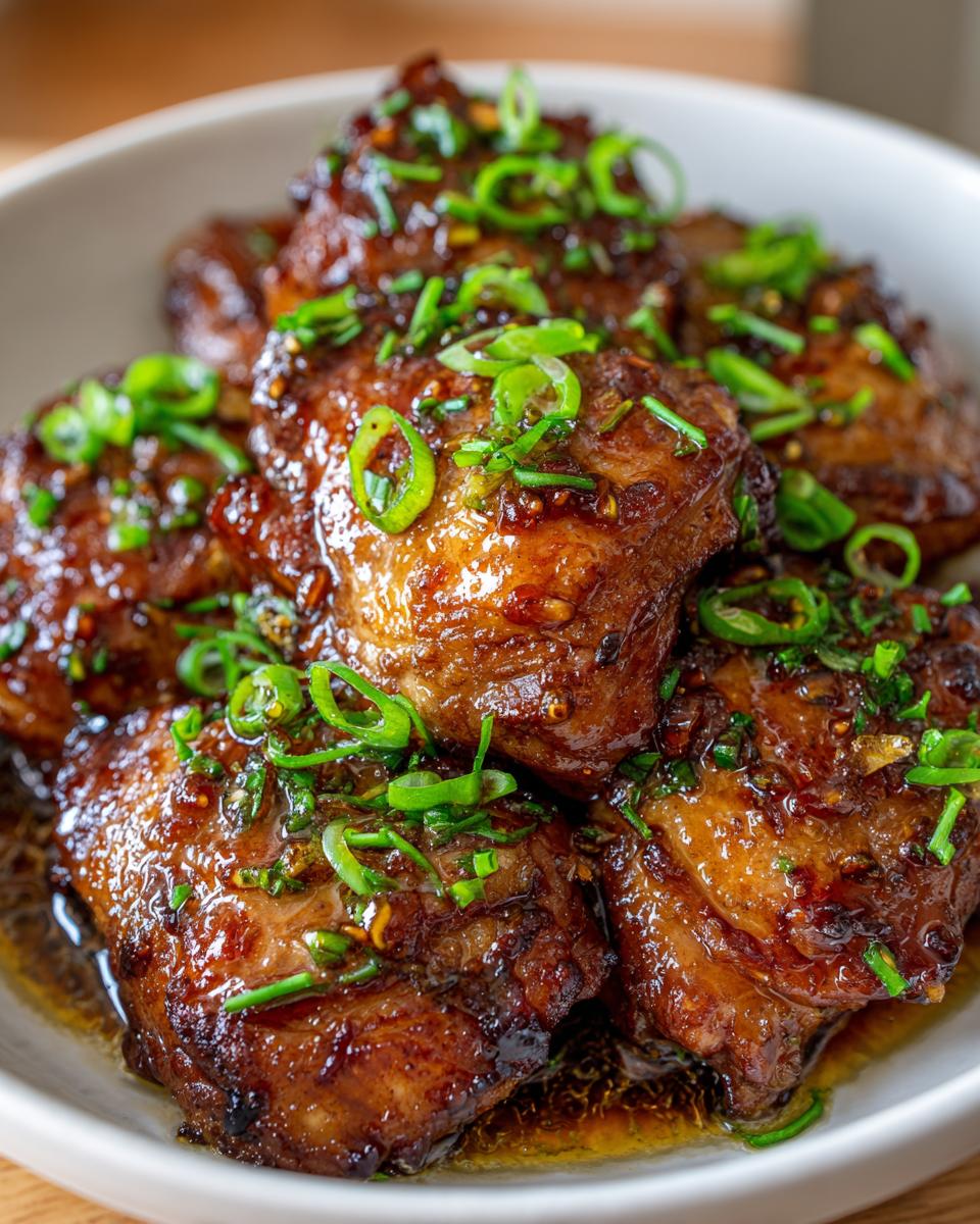 Slow Cooker Honey Garlic Chicken Thighs (No Potatoes) - detail 1