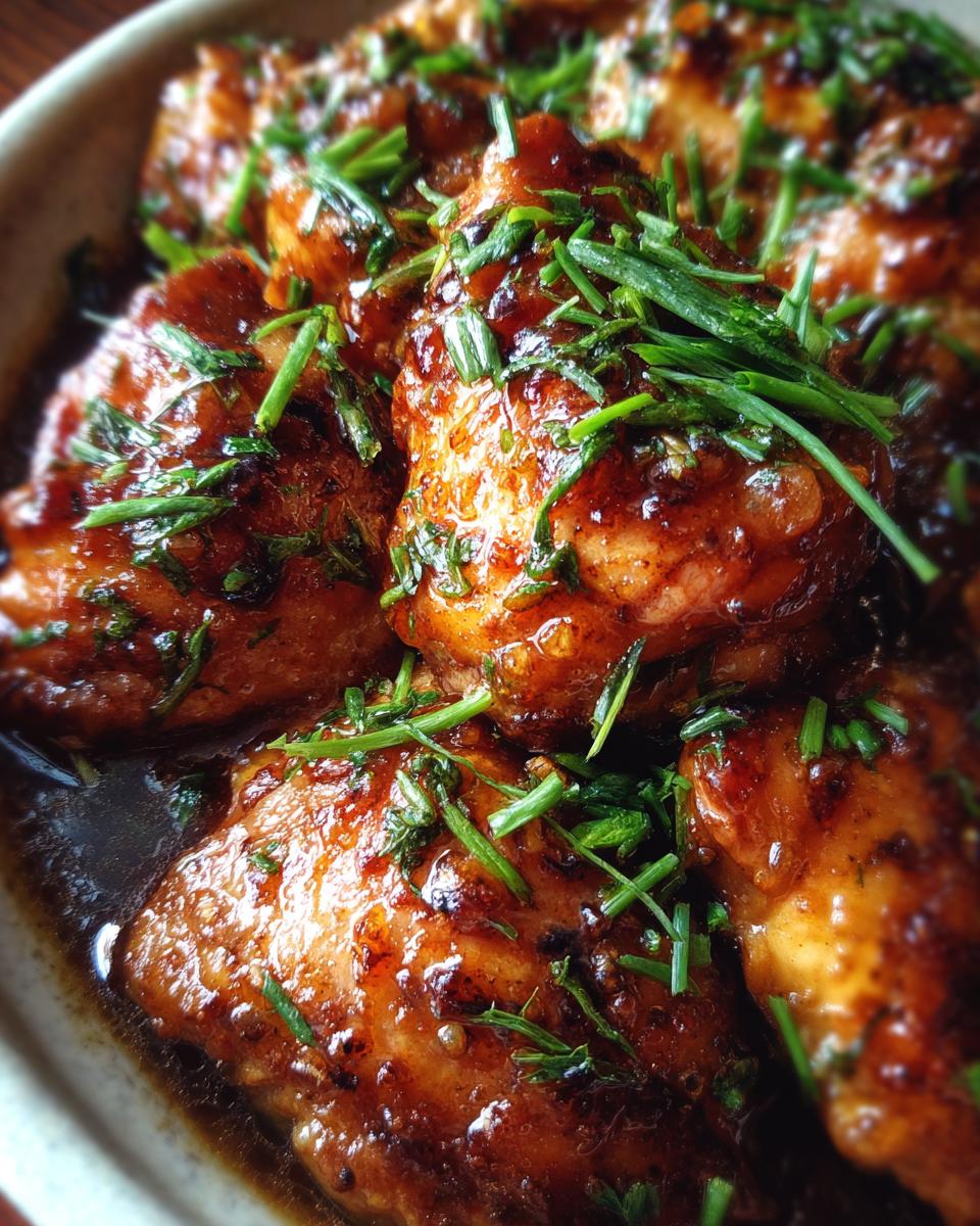 Slow Cooker Honey Garlic Chicken Thighs (No Potatoes) - detail 2