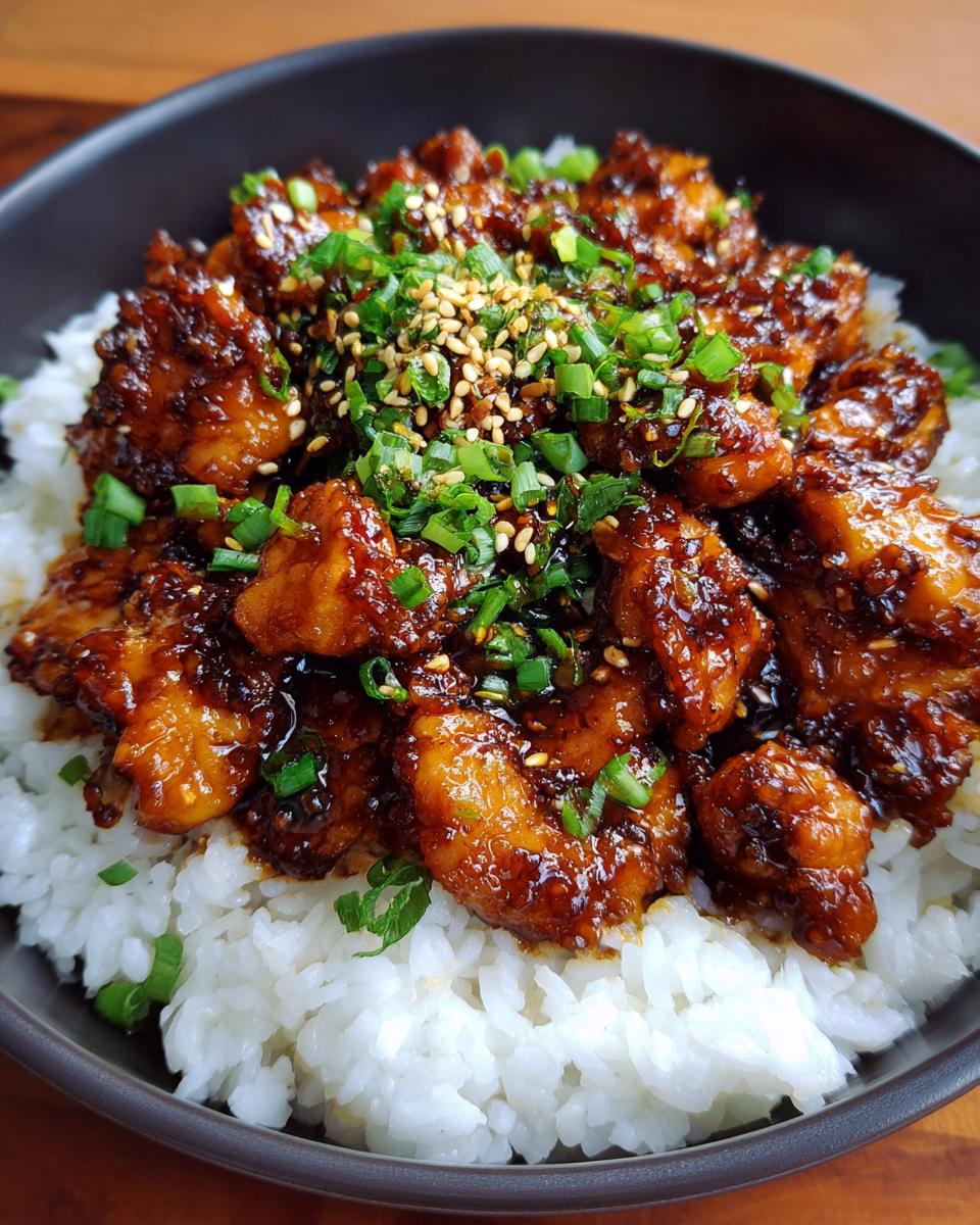 Sticky Garlic Chicken Rice Bowls Ready in 40 Minutes! 4 Sticky Garlic Chicken Rice Bowls (Weeknight Favorite) - detail 1