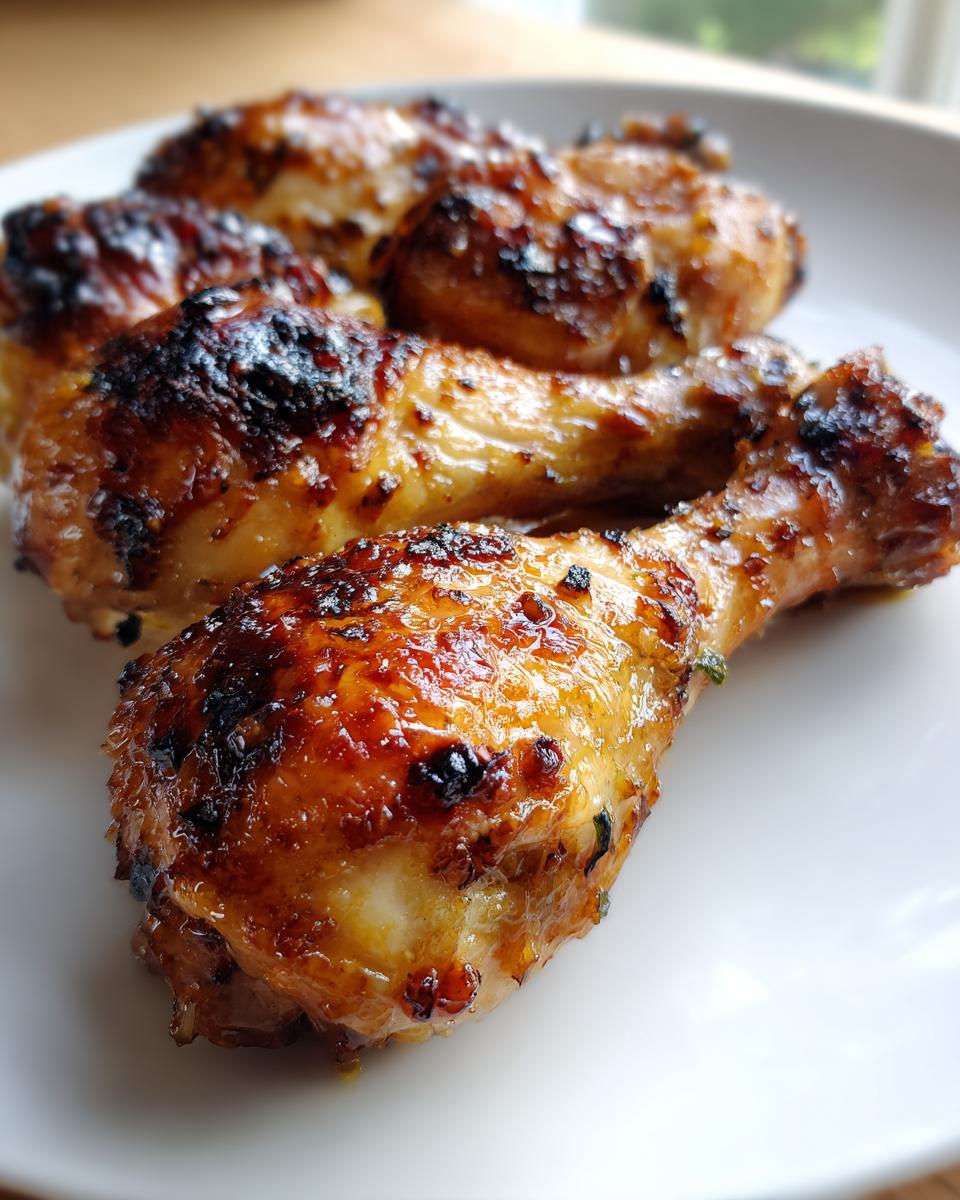 Sticky Honey Garlic Chicken Drumsticks (Oven-Baked) - detail 1