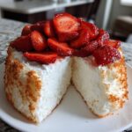 Strawberry Angel Food Cake Dessert (Light & Airy)