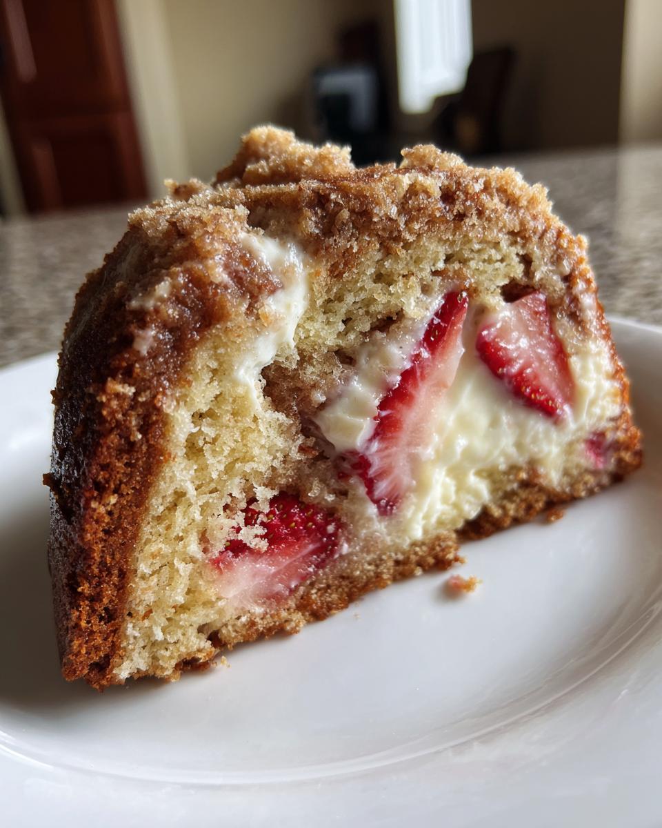 4 Reasons You'll Adore Strawberry Cream Cheese Coffee Cake! 4 Strawberry Cream Cheese Coffee Cake (Breakfast or Dessert) - detail 1