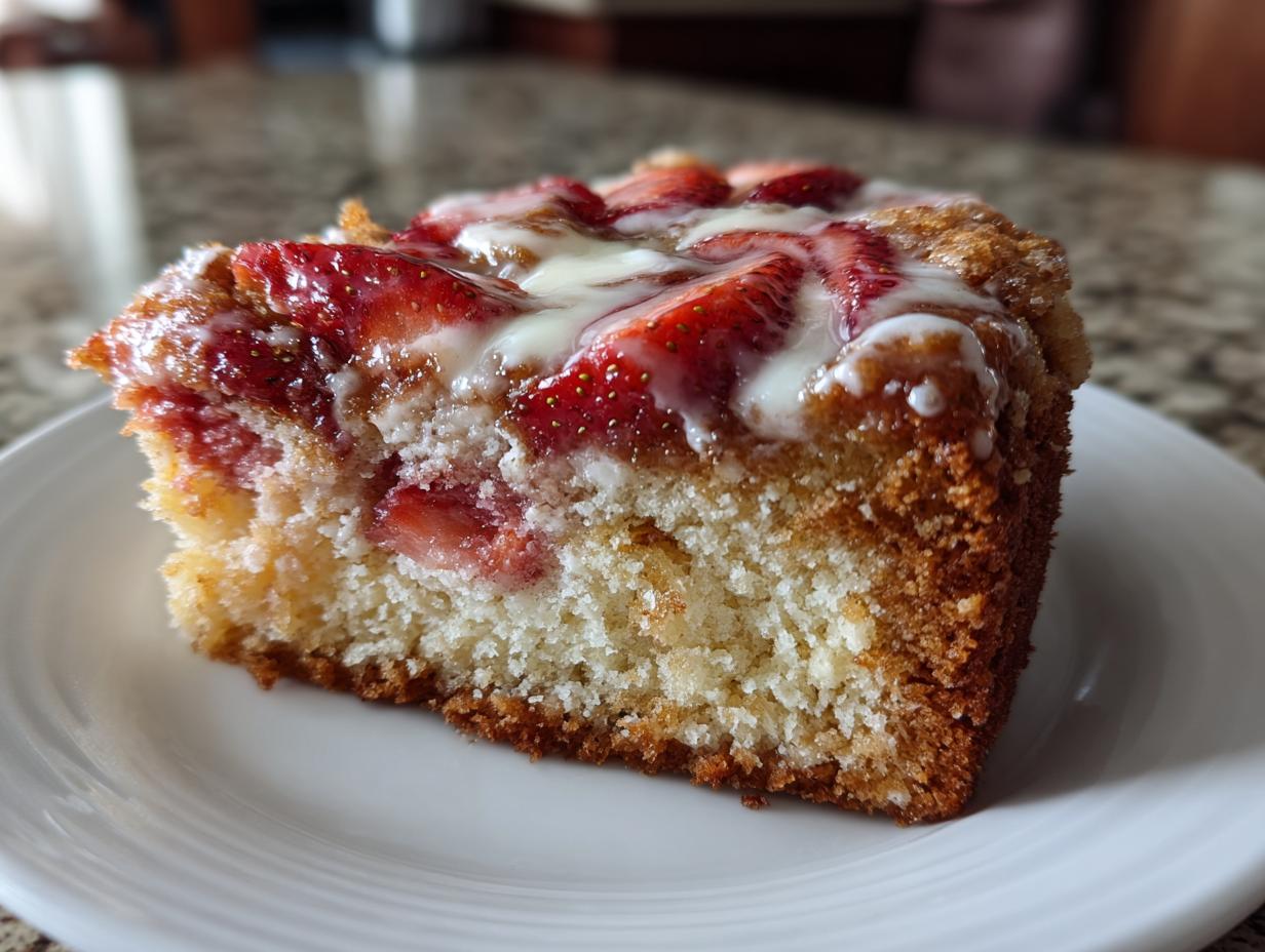 4 Reasons You'll Adore Strawberry Cream Cheese Coffee Cake! 5 Strawberry Cream Cheese Coffee Cake (Breakfast or Dessert) - detail 2