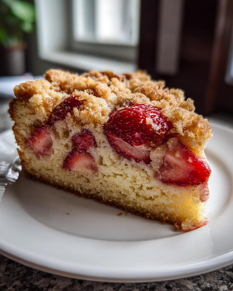 Strawberry Crumb Cake with Buttery Streusel - detail 1