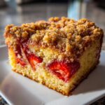 Strawberry Crumb Cake with Buttery Streusel