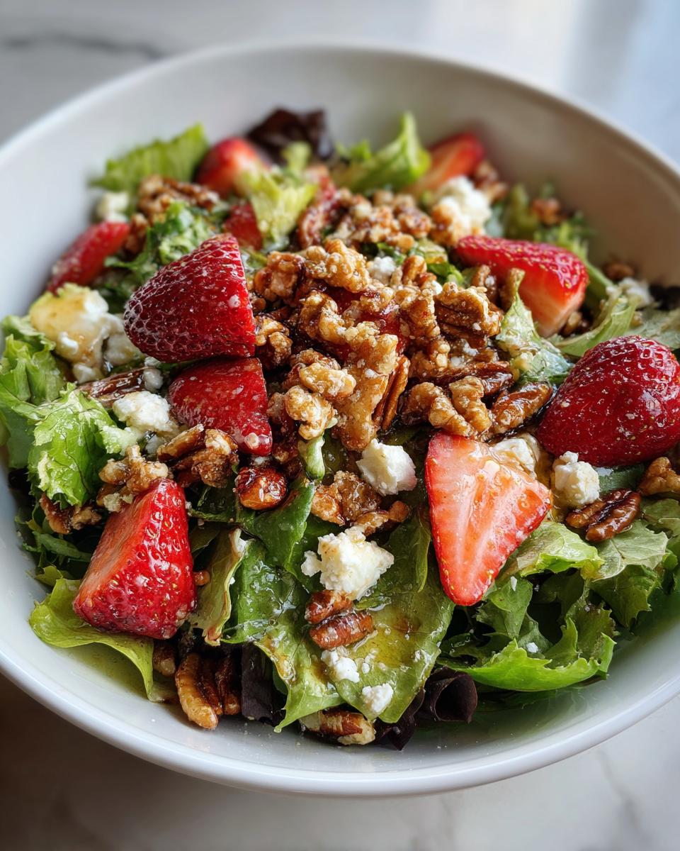 Strawberry Crunch Salad with Champagne Vinaigrette. - detail 2