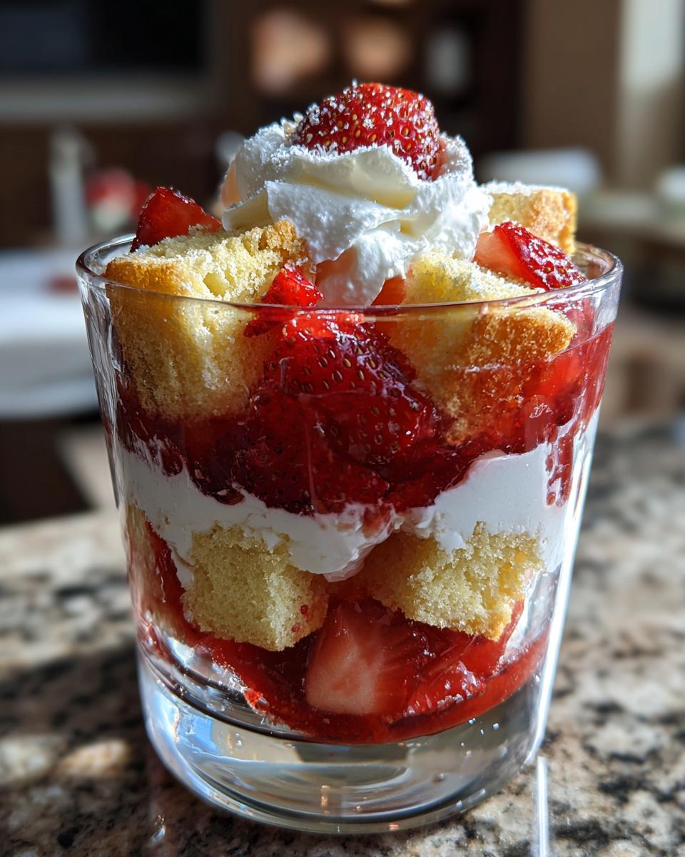 Strawberry Trifle with Vanilla Cake & Cream - detail 1