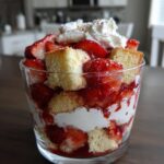 Strawberry Trifle with Vanilla Cake & Cream