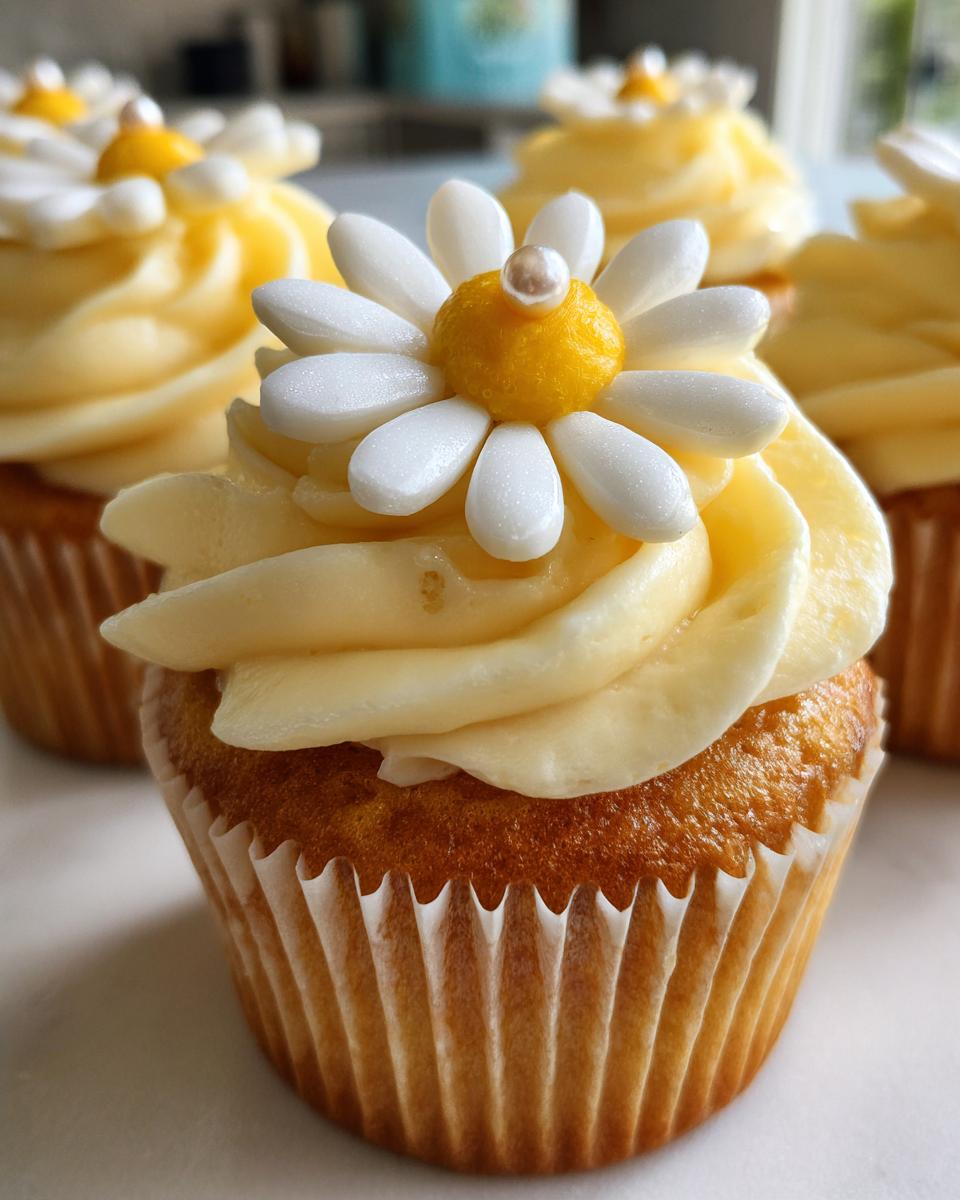 Super Cute Daisy Cupcakes | Lucia Paula - detail 1